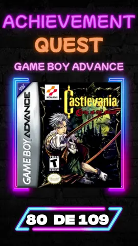 ¡La misión ha comenzado! 🏰🦇 #AchievementQuest Vamos a desbloquear TODOS los logros de este clásico de GBA. 👾💎  ¿Ya jugaste este Castlevania? 😱  #Retroachievements #Gaming #Castlevania #CircleOfTheMoon #GameBoyAdvance #RetroGaming #Logros #Gamer