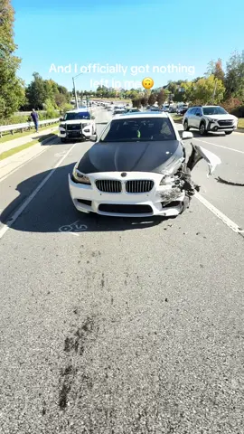 Fuck ass tesla hit me and ran off🫩(update he was found is at fault im pressing charges) #fyp #bmw #crash #viral #cars 