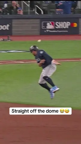 Runner was ruled out on this throw 😯👀 (@MLB) #baseball #MLB #sports #baseballtiktok #fail 