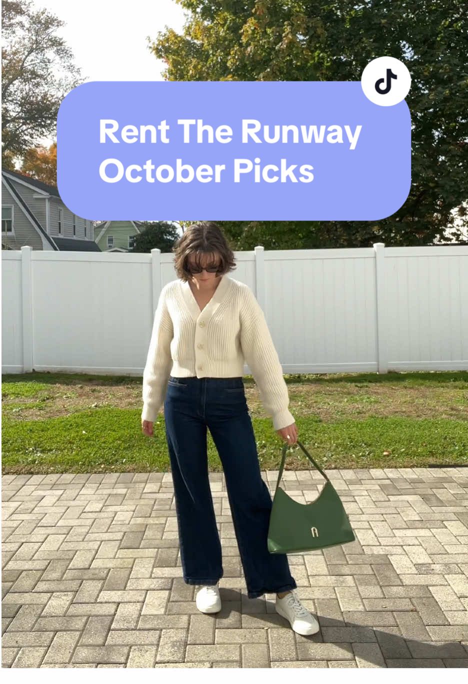 Renting your wardrobe > buying new  Renting gives me so much freedom to try out pieces, looks, and brands I haven’t before  This October I checked out @renttherunway membership and got 5 pieces to rotate through the month ~ with this sweater becoming an absolute staple. Let me know in the comments what you think about renting!  #rtrmuse #rtrpartner #renttherunway #sustainablefashion #rentclothes 
