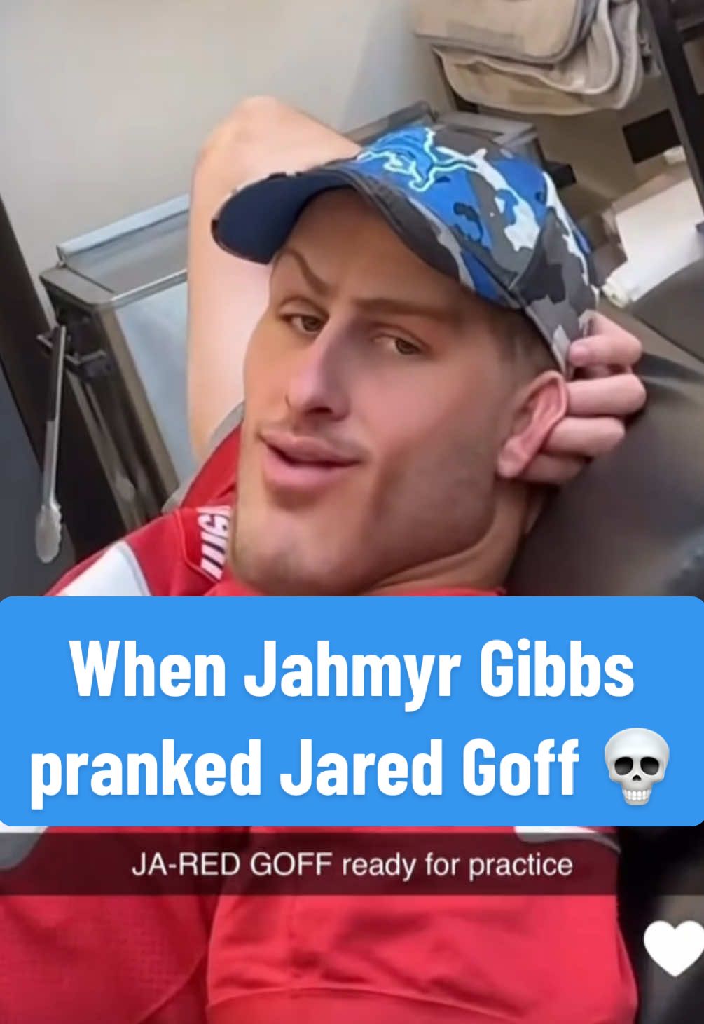 Why does Jared Goff lowkey look like…well…we’re not gonna say it 😂 (via SC/JahmyrGibbs) #jahmyrgibbs  #filter  #jaredgoff 