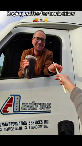 Cold brew for the road😎 #truckdriver #coldbrew #dinner #fyp 