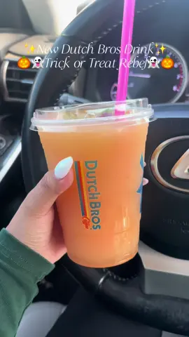 🎃👻New drink @Dutch Bros Coffee  👻🎃  Get it iced or blended 😋 and it comes topped with gummies  #dutchbros #dutchbroscoffee #falldrinks #halloween #trickortreat 