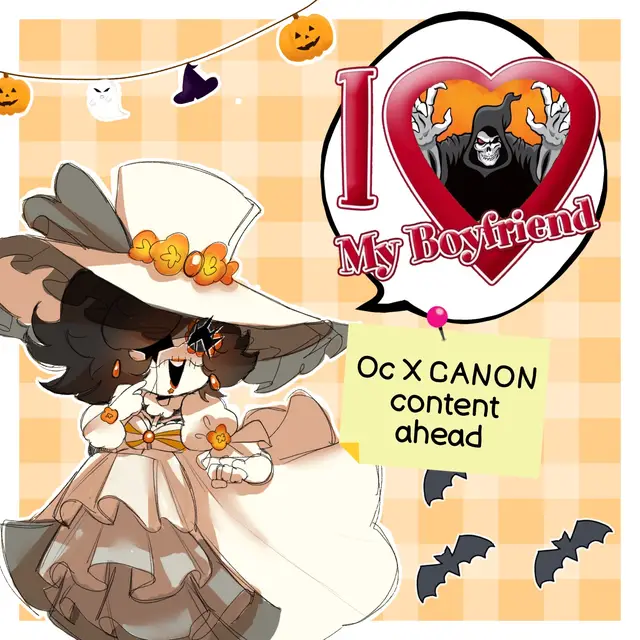 Día 3 de converserlos que ellos son canon y muy real #spirithalloween #jackthereaper #halloweenoc #selfship #yumeship 