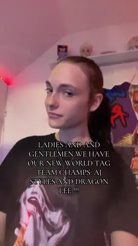 So so so happy they’re giving AJ one more title run before he retires 🥹 #WWE #ajstyles #dragonlee #judgementday #wweraw  