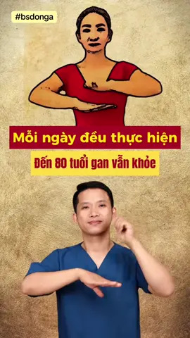 Gan thích nhất 4 động tác này👉#bsdonga #yhct #benhgan #viemgan #fyi 