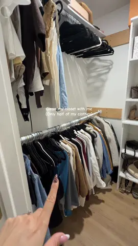 A non aesthetic clean out- still have another room to go😆 #closet #fallclothes #nurse #fall #spendthedaywithme 