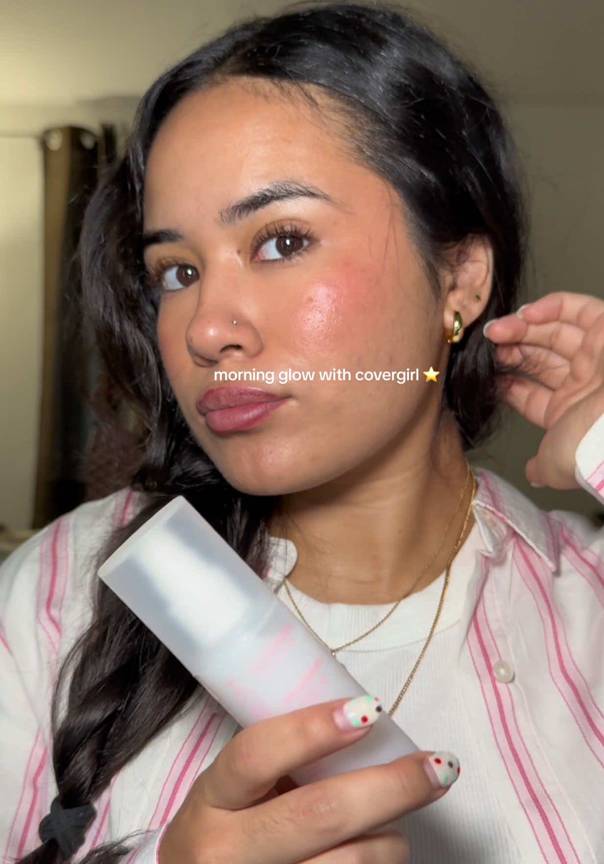 covergirl makeup routine sealed with clean fresh nourishing milk spray! 💕 @COVERGIRL  #covergirl #easybreezybeautiful #gifted #primeandrefresh 