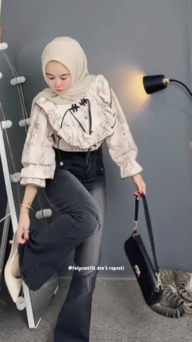 spil lengkap outfit nongki/ootdan🤎🧚🏻‍♀️#fyp #ootdhijabstyle #beranda 