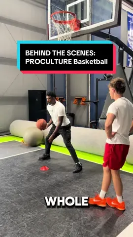 Here are some BTS clips of a Pro Culture private session.  We used a ball manipulation warmup to transfer into our finishing segment. The main detail we focused on was the pocket dribble that we used to get into other counters.   #basketball #basketballtraining #fyp 