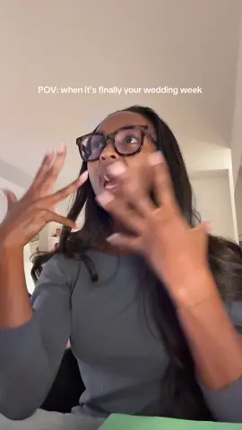 no I can't even believe it. It's finally wedding week. #wedding #bridetok #fyp 