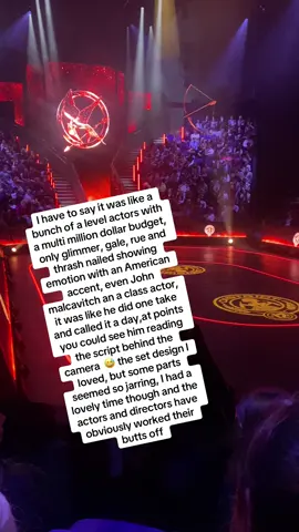 I am the biggest hunger games nerd btw, it’s such an important political story and warning so I may be being too harsh and may have had my expectations too high ! BUT heres what I thought 😅💜🙏 I did have a lovely time and there was some fun suprises too ! #hungergamesonstage #thehungergamesonstage 