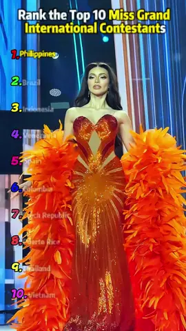 Rank the Top 10 Miss Grand International Contestants#famous #entertainment #fyp #tiktok #miss 