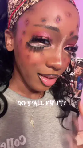 🩷🩷🤎#fyp #gyaru #gyarumakeup #cheetahprint #gyarutiktok 