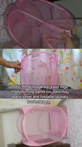Space Saver and Foldable Laundry Basket! #laundrybasket #laundry #foldablelaundrybasket #tiktokfinds #affordable 