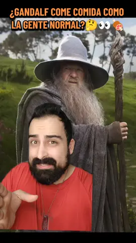 ¿GANDALF COMÍA? 🤔👀🍖 Más en mi YouTube! Snotgul #esdla #lordoftherings #thelordoftherings #hobbit #gandalf 