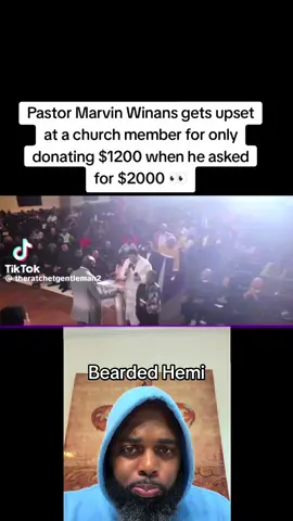 So this is what (some) of you church folks are being ok with #church #beardedhemi #marvinwinans #preacher 