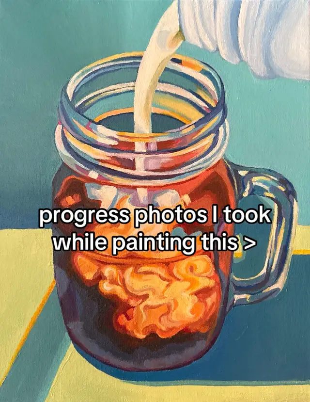 #painting #icedcoffee #art #fyp #foryoupage 