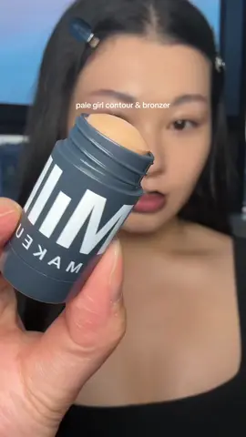 so happy we are getting more tones for pale skin!!!! @milkmakeup - sculpt cream countour stick in “smolder” @about-face beauty - beach freak cream bronzer stick in “beach goth” • • • • • #contour #bronzer #creammakeup #paleskinmakeup #contouring 