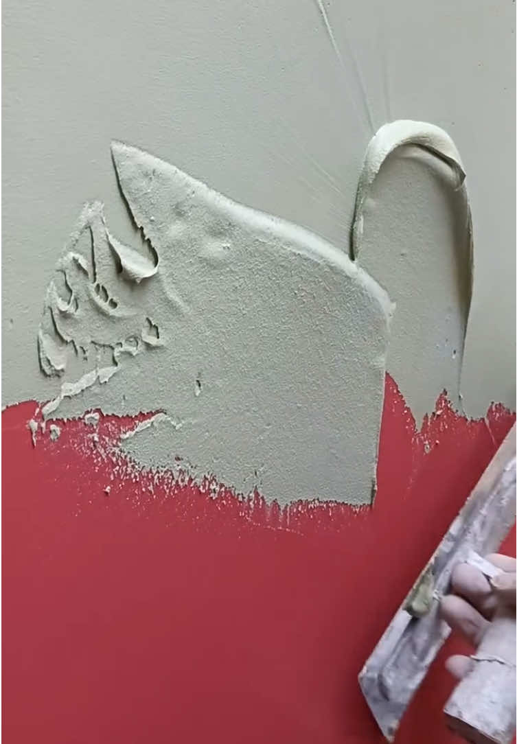 Plaster Microcement application Wall decorations  Paint manufacturing 🎨 🎨🖌️#painting #painters #fyp #paint #paintingart