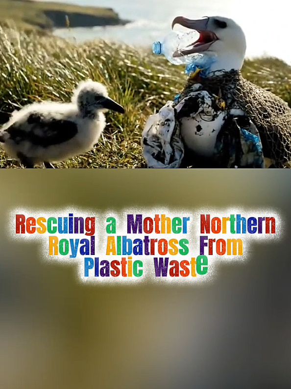 Rescuing a Mother Northern Royal Albatross From Plastic Waste #rescuebird #animalrescue #rescueanimals #rescue #animalrescuer 