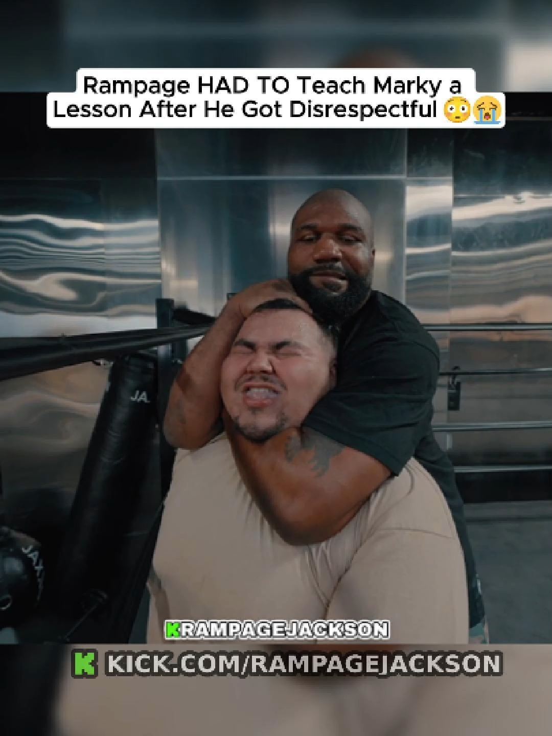 Rampage HAD TO Teach Marky a  Lesson After He Got Disrespectful 😳😭#rampagejackson #UFC