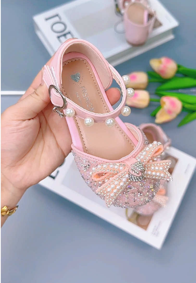 Giày Búp Bê Bé Gái Đính Nơ Kim#giayxinhchobe #xuhuongtiktok #giaybupbebegai 