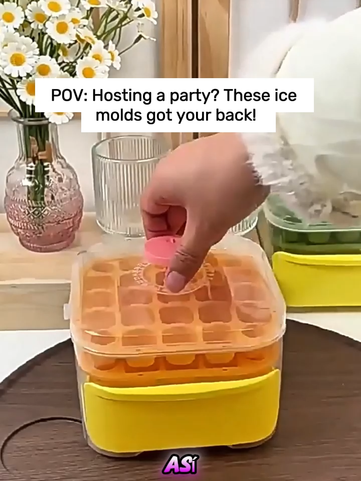 🧡 ¡El molde viral que todos quieren! Haz hielos o paletas con estilo 🍹 50 cubos en segundos con los moldes bicapa doble bandeja 🧊 #MoldesDeHielo #CocinaCreativa #HogarViral #CompraInteligente #TrucosDeCocina #TikTokMadeMeBuyIt
