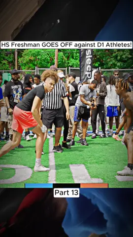 HS Freshman GOES OFF against D1 Athletes! #trending #nfl #nflfootball #nfltiktok #fyp 