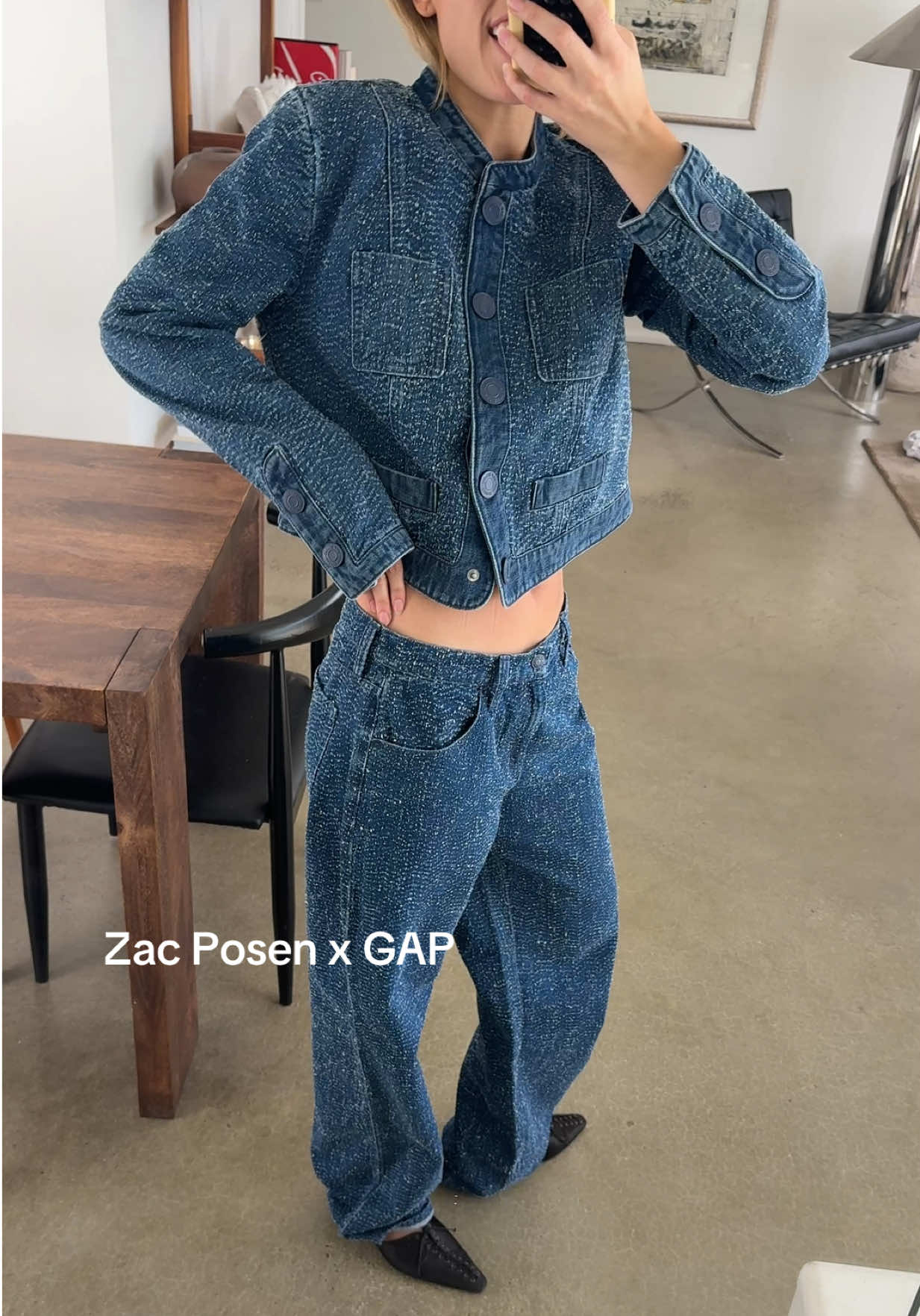 This outfit is art @Zac Posen X @Gap 💙 #denimoutfits #gap #personalstyle #fashiontiktok #OOTD 