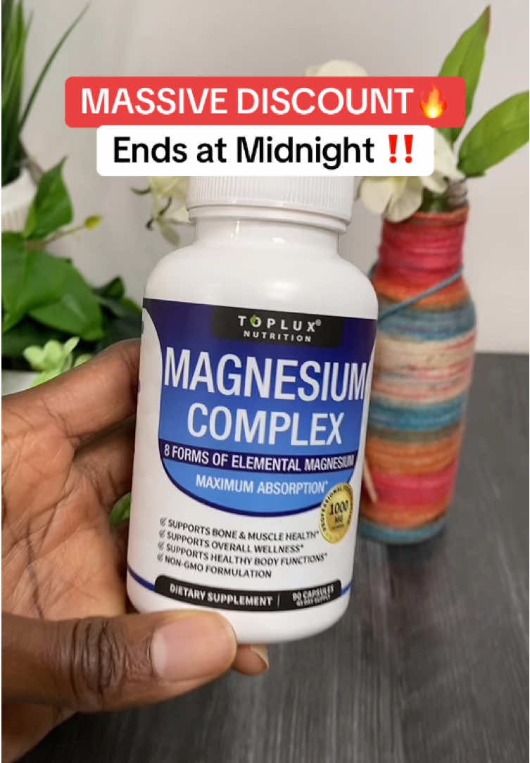 #topluxnutrition #magnesium Low stock alert - this TikTok Shop find won’t last.  #TikTokShopCreatorPicks #TikTokShopBlackFriday #TikTokShopCyberMonday    Made for women 35 to 45, 45 to 55, and 55+ who are tired of products that don’t work. *Disclaimer: Prices, sales, coupons, discounts are accurate at the time this video is posted and may vary afterwards as the Seller and TikTok may regularly change their limited-time promotions. Check the product page for the most current price. Free shipping, sale prices, and TikTok coupons may vary by account. Whatever items and quantities are in your cart at checkout is exactly what you will receive. 