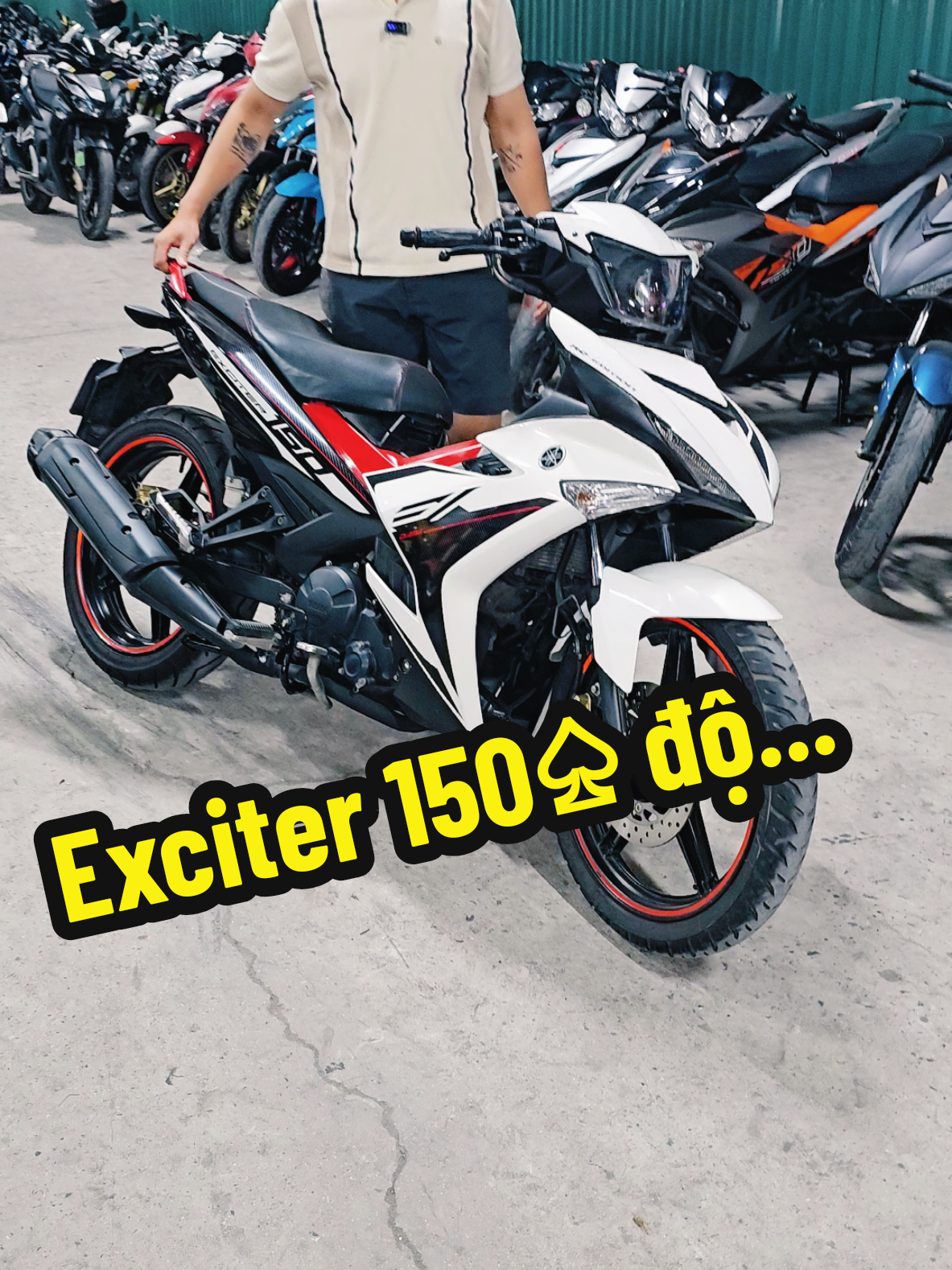 Yamaha Exciter150 trắng độ bi cầu giá rẻ #yamaha#xemaycuhanoi#xemaycugiare#exciter150 