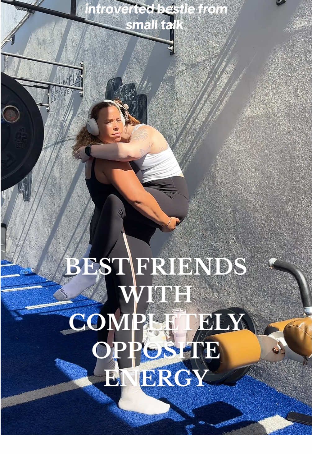 she barely wanted to make this video 😂✨ #extrovert #introvert #besties #bestiesforever #bestfriendscheck 