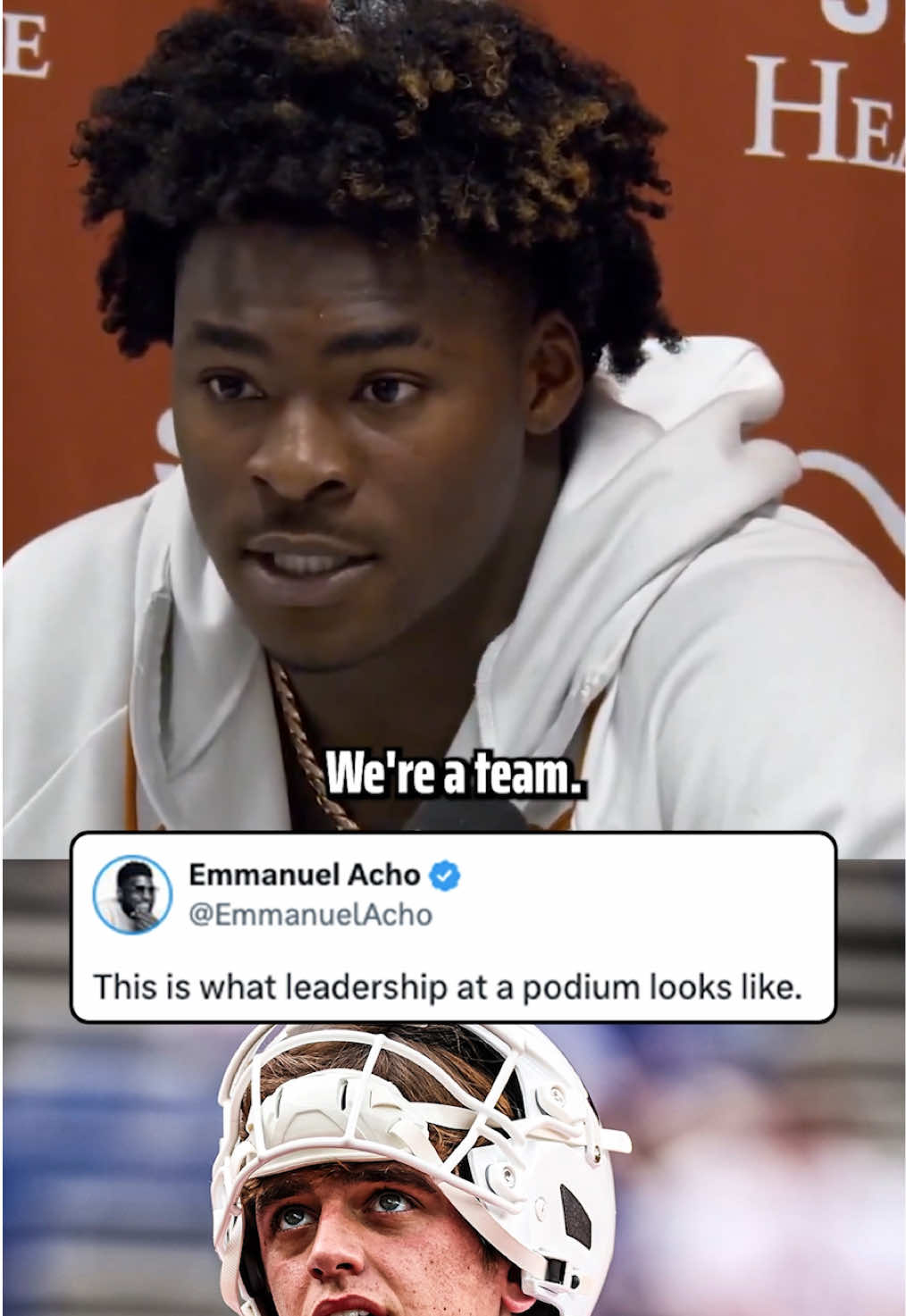 Colin Simmons went to the podium postgame and defended his QB #ArchManning in what is an incredible moment of leadership 👏 #texas #football #nfl #longhorns (🎥: 5port5)