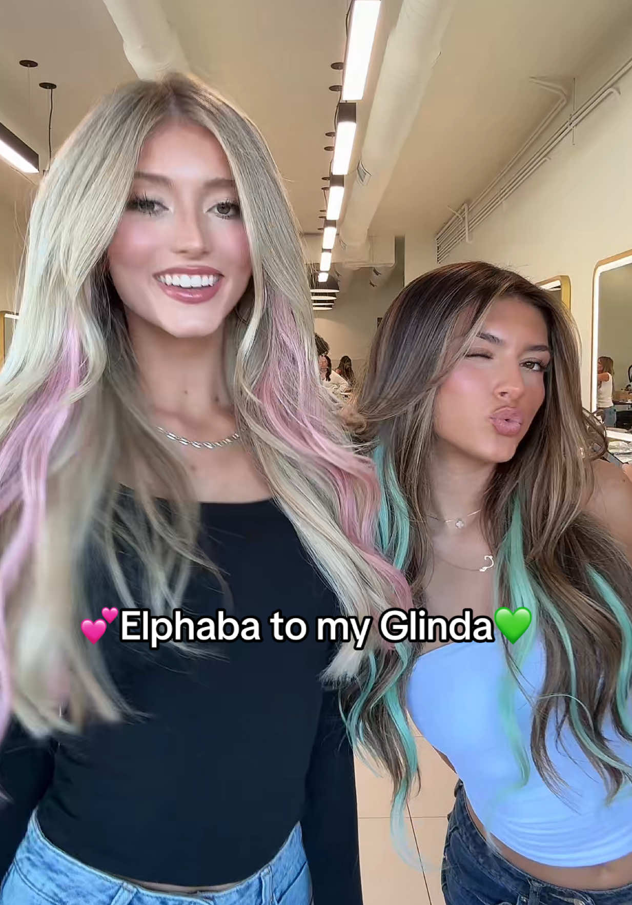 @Emily Dobson @Coco Quinn #wickedweek Get your clipins here: @Habit.Shop habitshop.com💕🌟 schedule with us now at Habitsalon.com @hair_makeupbymoni @hairbyjessr @sadiekayhair @Sage💖 @elliguzzo @Hairby_savannahh #orangecountyhairstylist #costamesahairstylist #arizonahairstylist 