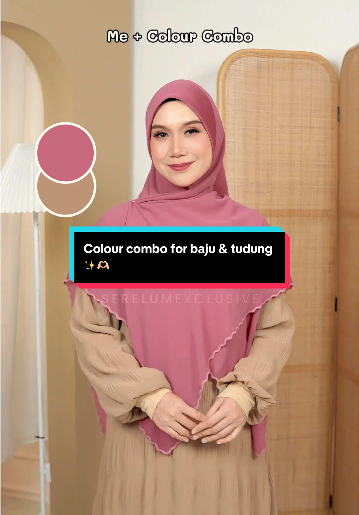 Who doesn’t love pink rightt 😜 Pink goes with everything!! Wajib ada warna pink dalam almari tauu 😤