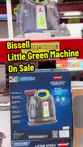 LITTLE GREEN MACHINE ON SALE AT SAMS CLUB ☘️🧼 This is a perfect holiday gift to stowaway for a friend who needs it! 👯‍♂️ #sale #samsclubscanandgo #discount #CleanTok #bissell 