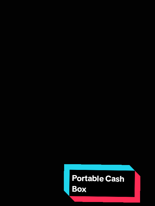 portable Cash Box Strorage Box steel material