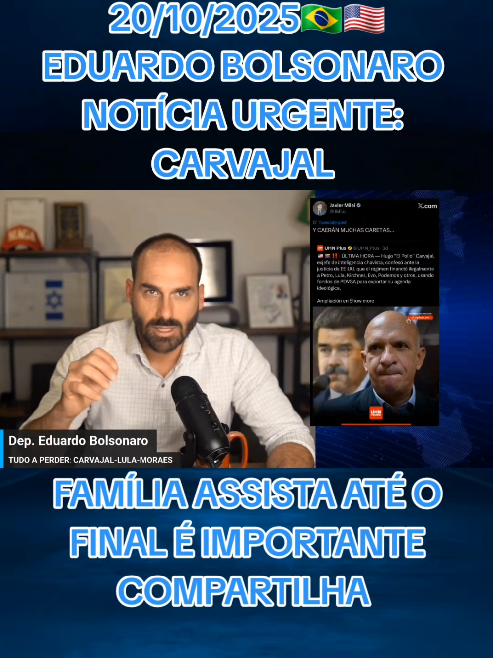 Documentário de Eduardo Bolsonaro sobre Carvajal #eduardobolsonaro #fy #urgente😱🔴 #jairbolsonaro #usa🇺🇸 