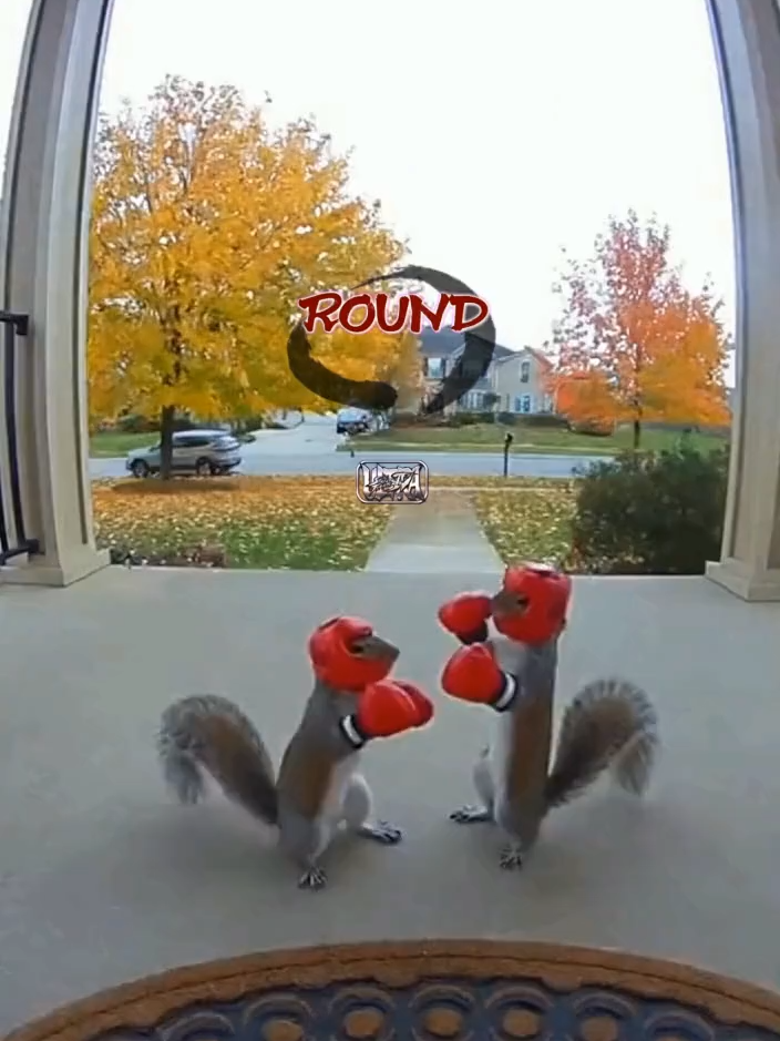 🥊Squirrels Boxing #funny #shorts #viral #fypシ #fypシ゚viral #soraai #funnyaivideos #halloween #ringdoorbellfootage #tiktok #funnyvideos #funnymoments #squirrel #squirrellover #fyp #sora #ai