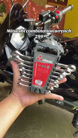 Mitsushi 8pcs Combination Wrench na magagamit mo sa iyong motor at sasakyan✨👌  #combinationwrench #wrench #mitsushiwrench #tools #gixxersf155 