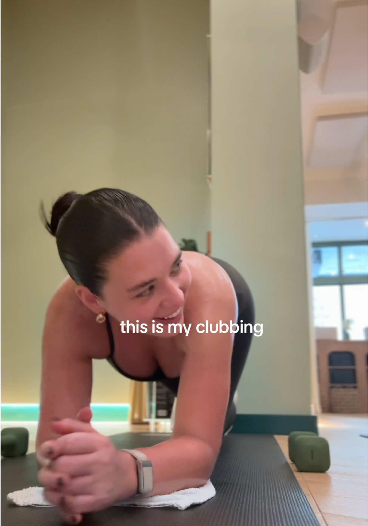 my clubbing is just selfcare 🤗 #pilates #hotpilates #SelfCare #relatable #matcha 