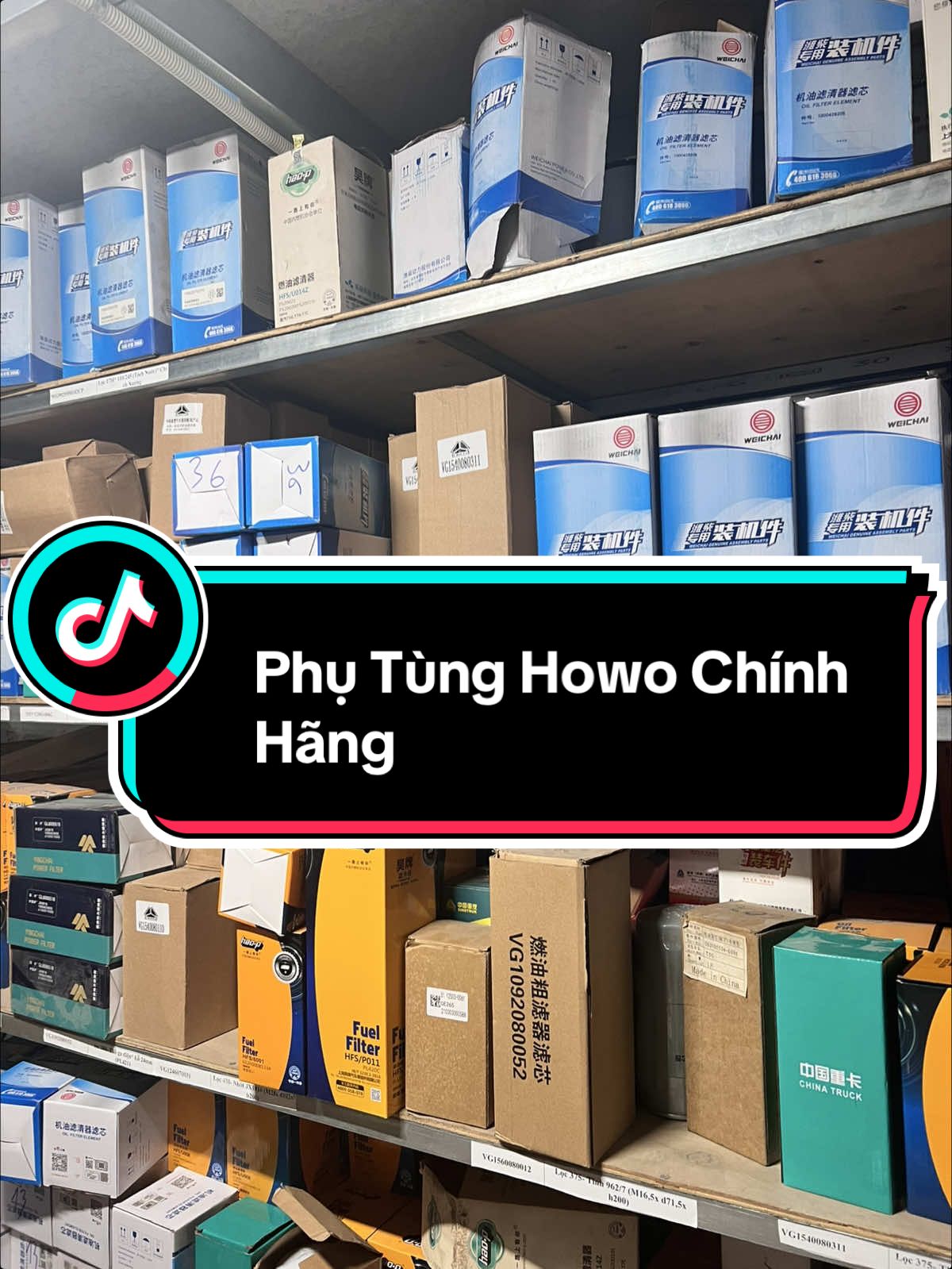 Phụ tùng howo chính hãng! Alo em đi đơn trong ngày🥰 #howo #phutunghowo #phutungxetai #garaoto #thosuaxe   