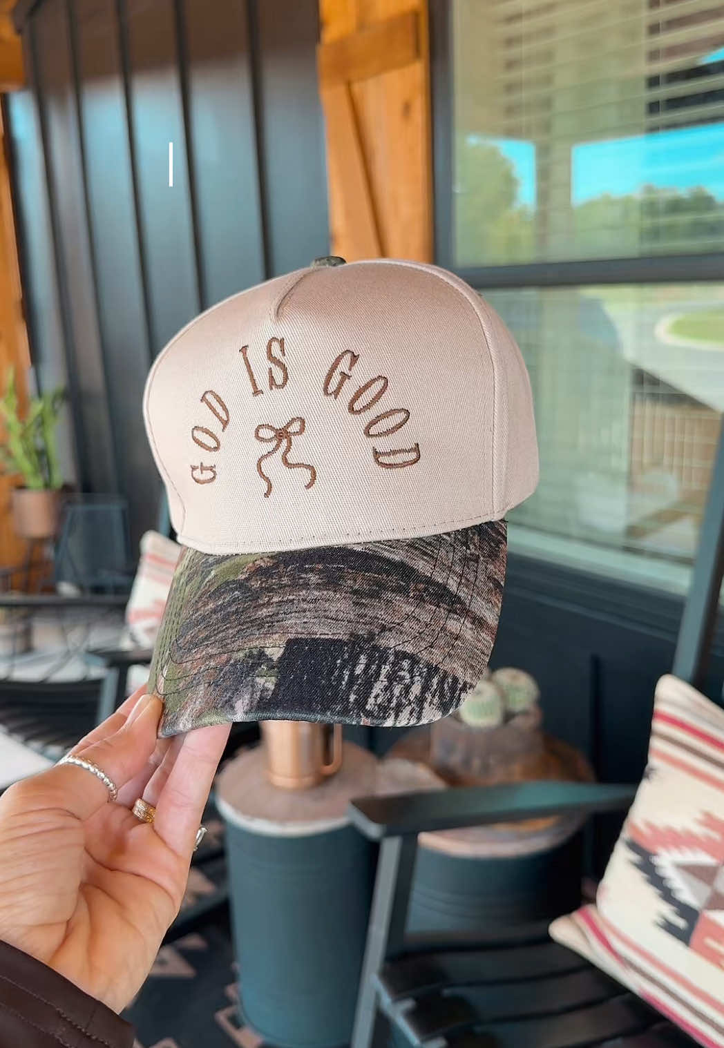 Love this hat!!🤎 #godisgood #truckerhat 