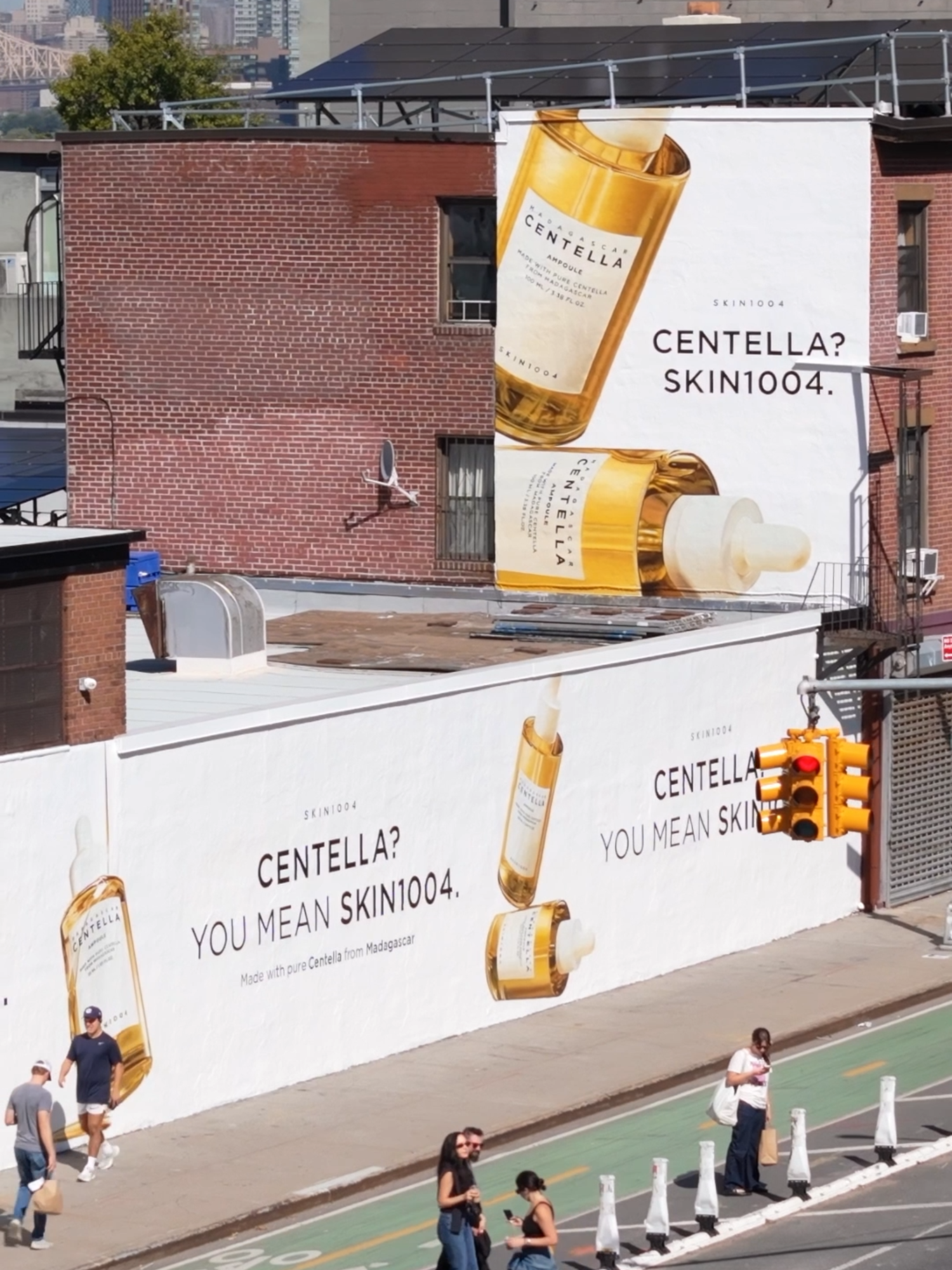 Turning a wall into our story.  Have you seen our mural in NYC?  Share your moment with us.  Centella? You mean SKIN1004.  🎨: @overallmurals  #SKIN1004 #centella #centellayoumeanskin1004 #skin1004nyc #fyp