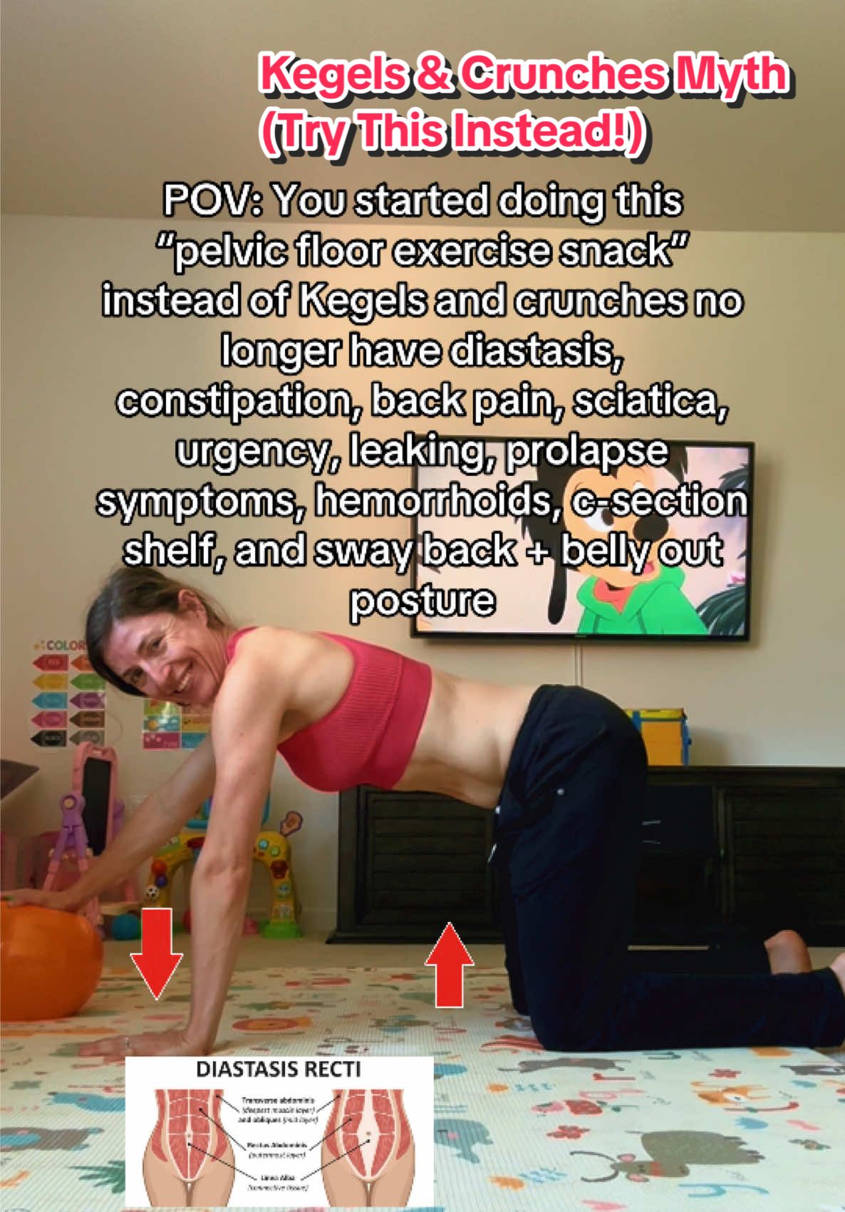 Press⬇️ on squishy ball for 5 sec during exhale 8-13 reps x 1-3 sets!🎃 #Fitness #homeworkout #mom #pregnant #postpartum 