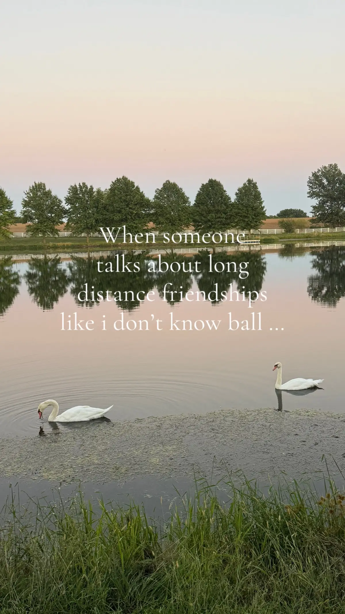 But how lucky am I to love so many people in so many places? 🤍 #iknowball #longdistancefriendship 