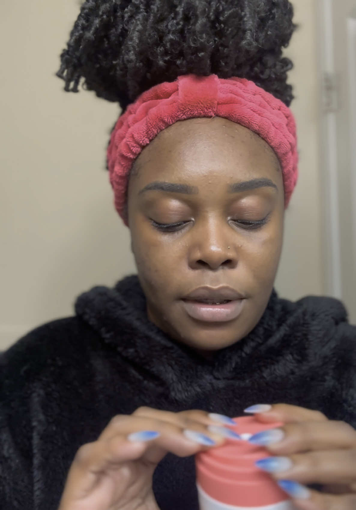 Get unready with me . I’ve been using the @Peach Slices fade serum and the @Peach & Lily barrier repair ointment  every night . I’m going to post a 1 month update . So far i’m loving the ointment #skincare #skincaretips #skincareroutine #nighttimeroutine 