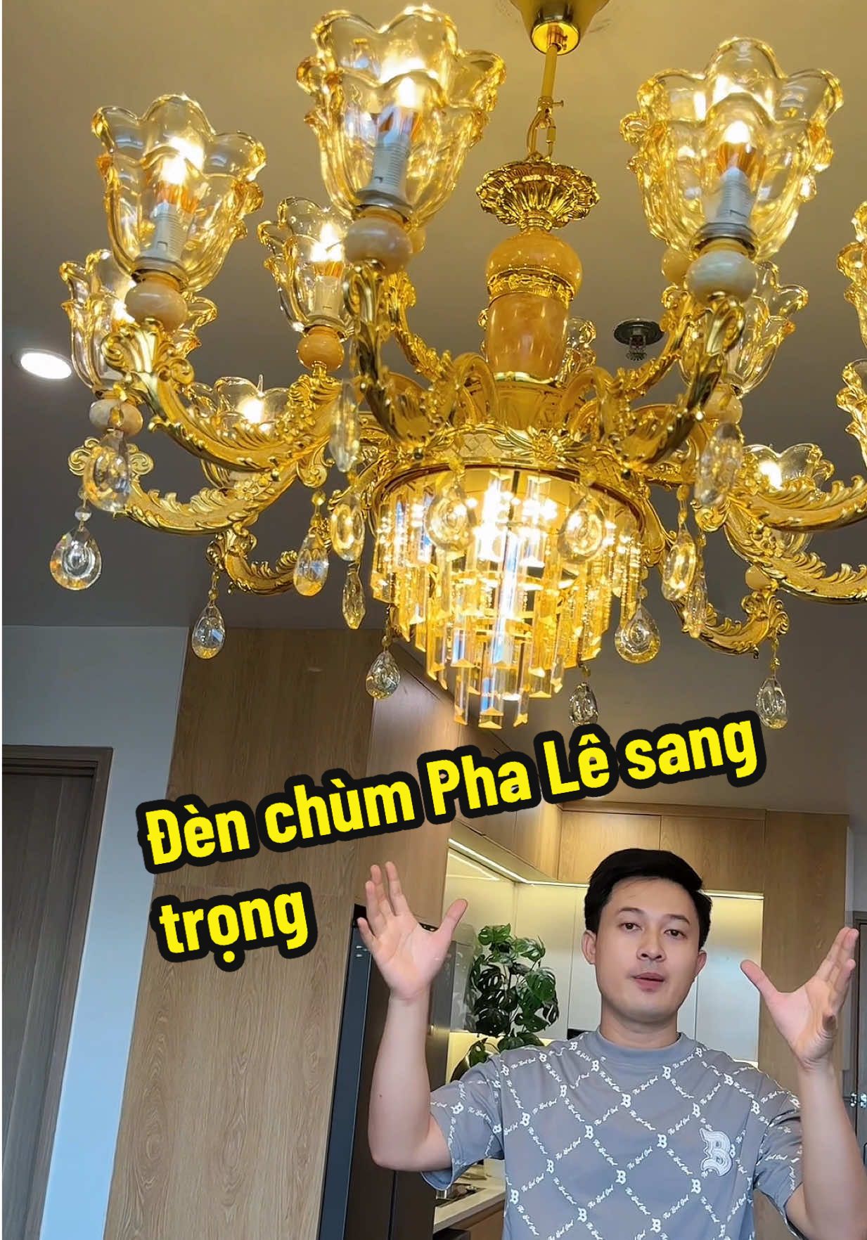 Đèn#Ddùm Pha Lê nhiều tầng siêu sáng siêu đẹp và phong thuỷ #denchumphongkhach #denchumphale #denchum #nhanuytin88 #xuhuong 
