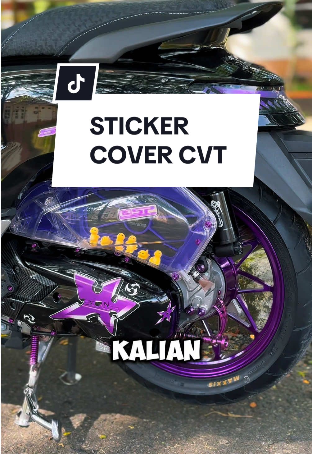 Sticker cover cvt biar makin ganteng cvt nya bro #stickercvt #cvtarai #stylomodifikasi 